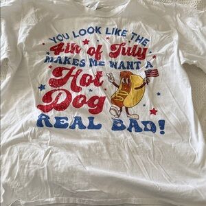 Amazon Essentials White Graphic Tee